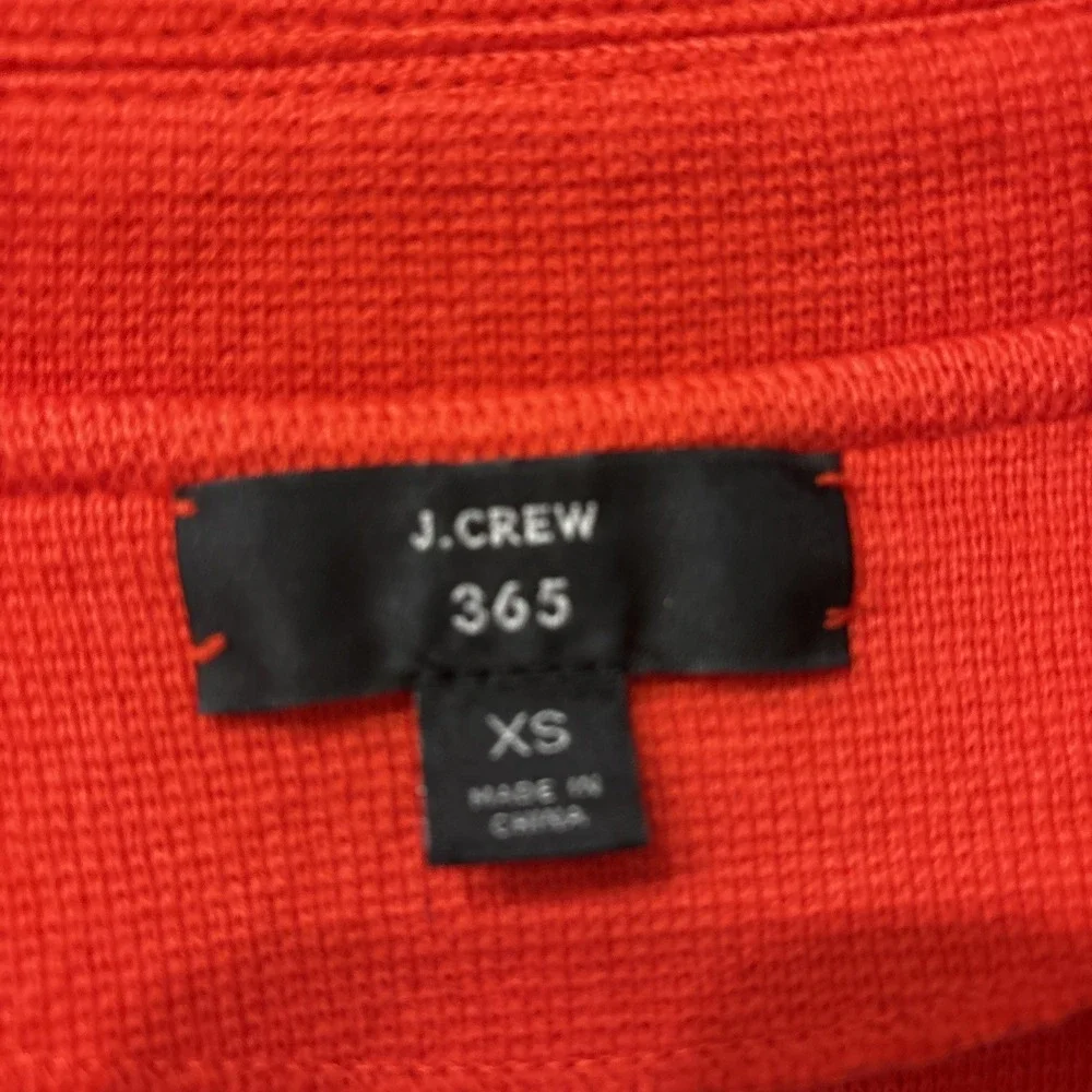 J. Crew Sophie Open Front Sweater Blazer J0244 Red Sz‎ XS Holiday Core Wardrobe